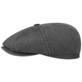 Stetson Hatteras Old Cotton Newsboy Cap Women/Men Black 7 1/4-7 3/8